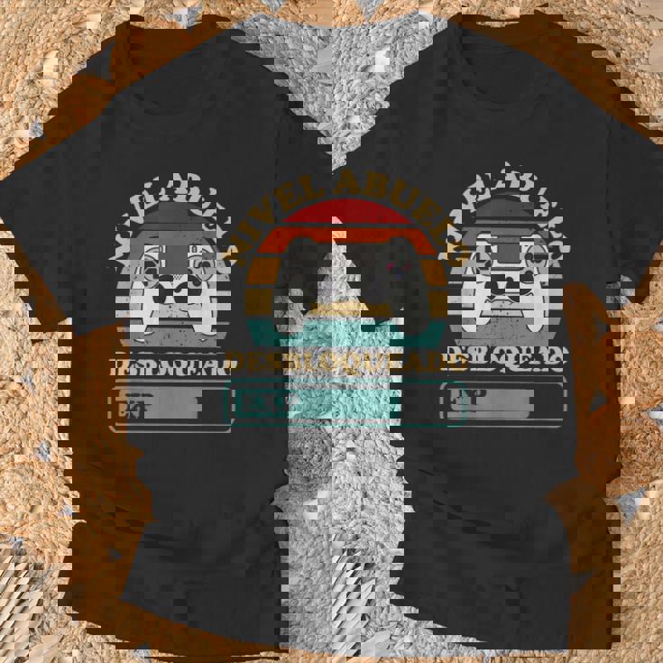 Día Del Padre Chicos Gamer Nivel Abuelo Desbloqueado Gaming Camiseta unisex Regalos para ancianos