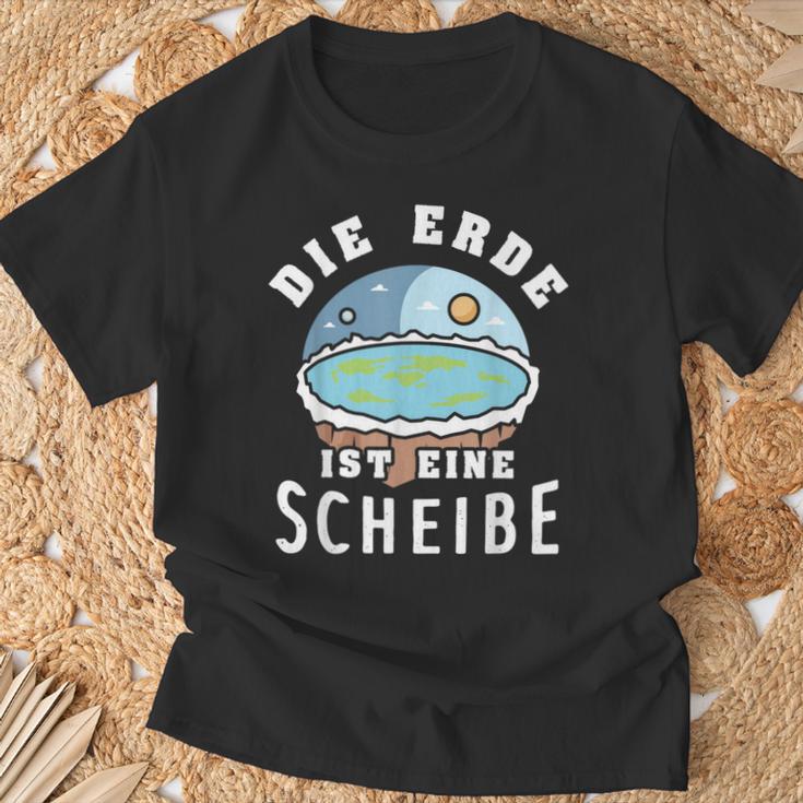 Die Erde Ist Eine Scheiben T-Shirt Geschenke für alte Männer