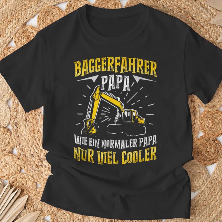 Digger Driver Dad Construction Machine Digger Driver Slogan T-Shirt Geschenke für alte Männer