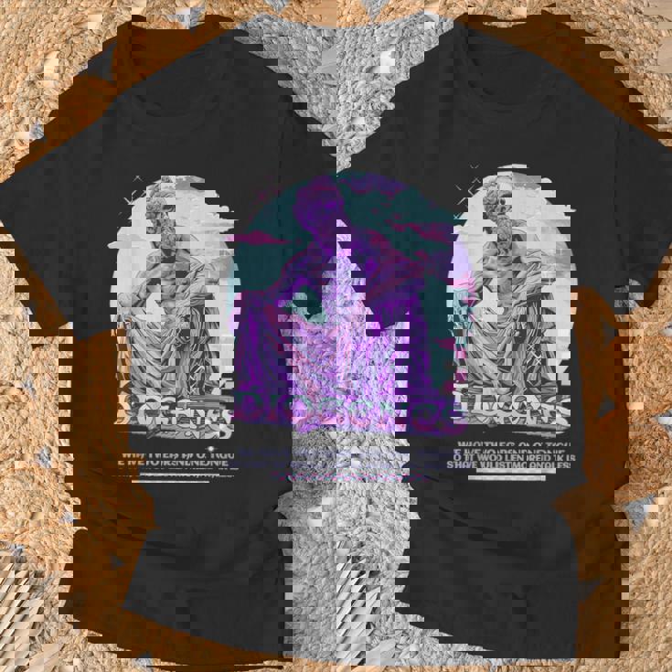 Diógenes Y2k Pastel Estética Estoica Cita Divertido Estoicismo Camiseta unisex Regalos para ancianos