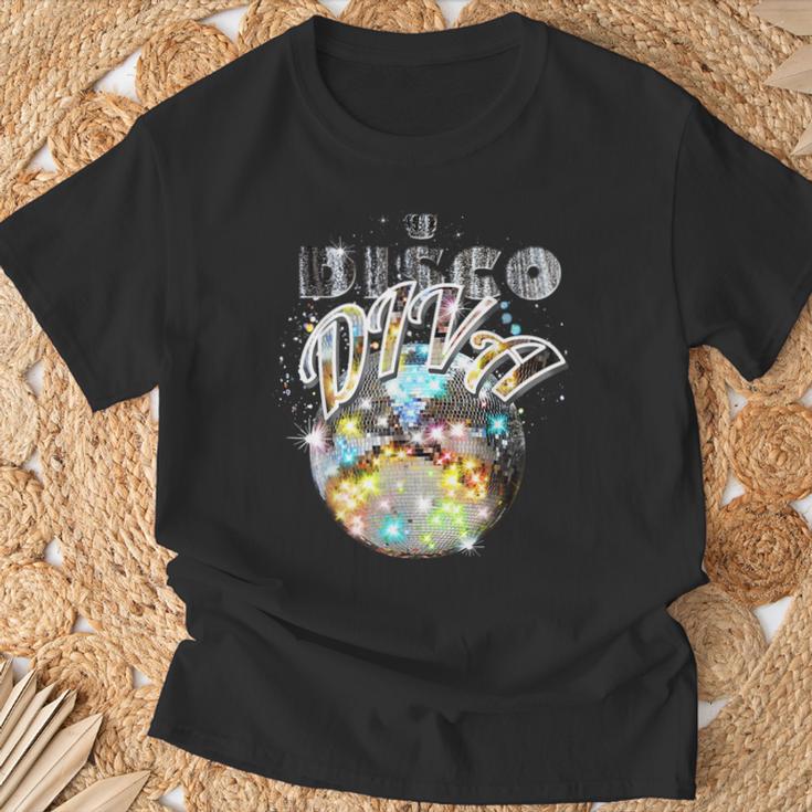 Disco Ball Disco Diva Queen 70S Retrointage Dancing T-Shirt Geschenke für alte Männer