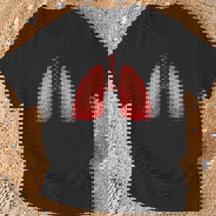 Disfraces De Grupo De Anatomía De Órganos Del Cuerpo Humano Disfraz De Pulmones Camiseta unisex Regalos para ancianos