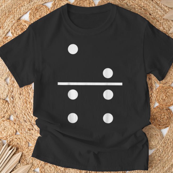 Domino Stein 2Ã4 Tile Stone Carnival Costume T-Shirt Geschenke für alte Männer