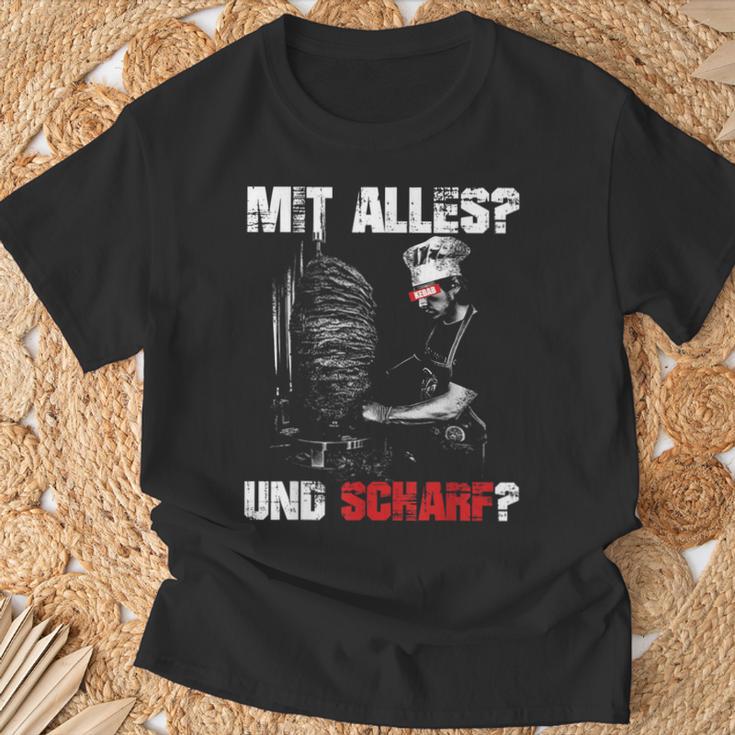 Döner Kebab Doner Spike Dürum With Everything And Sharp T-Shirt Geschenke für alte Männer