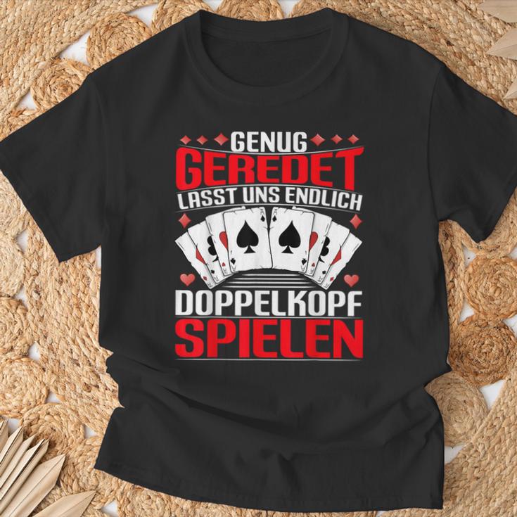 Doppelkopf Card Games Enug Geredet Lasst Uns Spielen S T-Shirt Geschenke für alte Männer