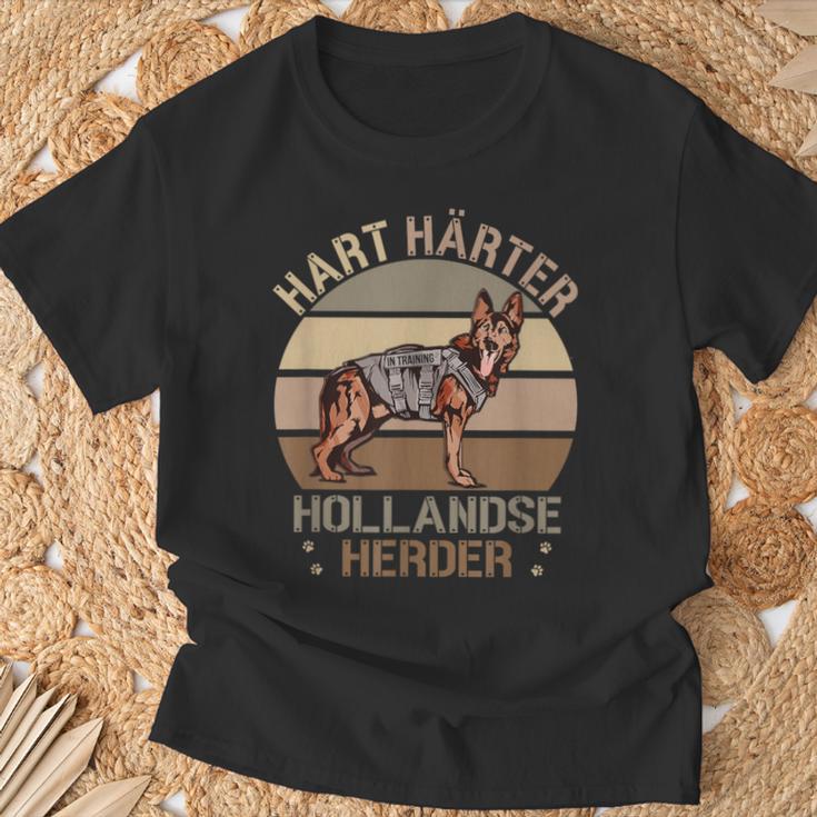 Dutch German Shepherd Hard Hardener Hollandse Herder Dog T-Shirt Geschenke für alte Männer