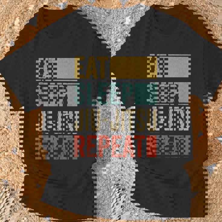 Eat Sleep Jiu-Jitsu Repeat Jiu-Jitsu Sin Mangas Camiseta unisex Regalos para ancianos