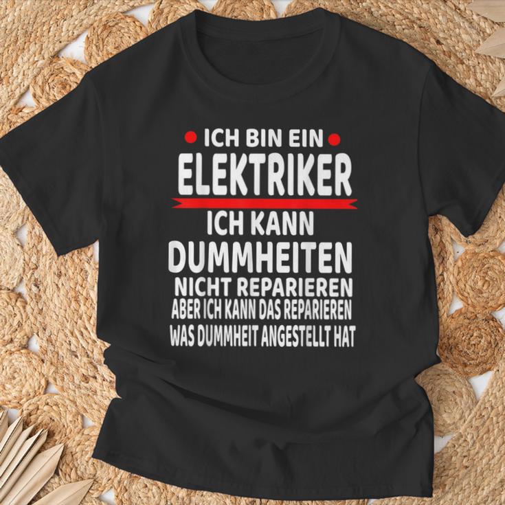 Electrician Humour Saying Electrician T-Shirt Geschenke für alte Männer