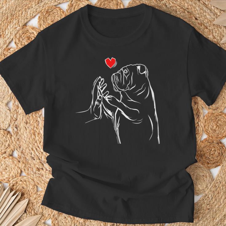 English Bulldog Love Bully Woman T-Shirt Geschenke für alte Männer