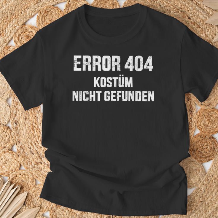 Error 404 Costume Not Found Nerd Gamer Carnival Fancy Dress T-Shirt Geschenke für alte Männer