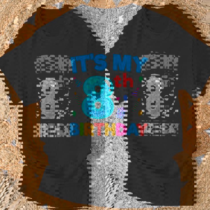 Es Mi 8 Cumpleaños Gracioso Niño Niña Lindo Cumpleaños Gráfico Camiseta unisex Regalos para ancianos