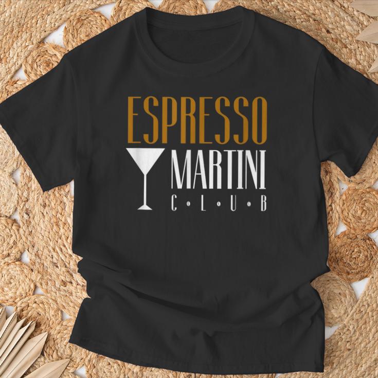 Espresso Martini Club Coffee Cocktail Cafe Coffee Bar Team T-Shirt Geschenke für alte Männer