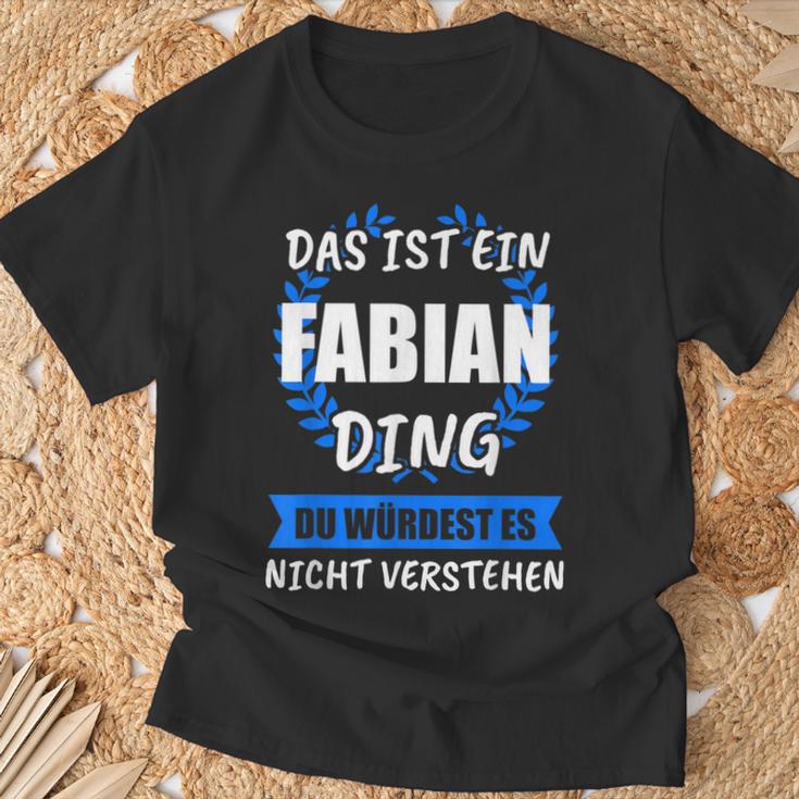 Fabian Name First Name T-Shirt Geschenke für alte Männer