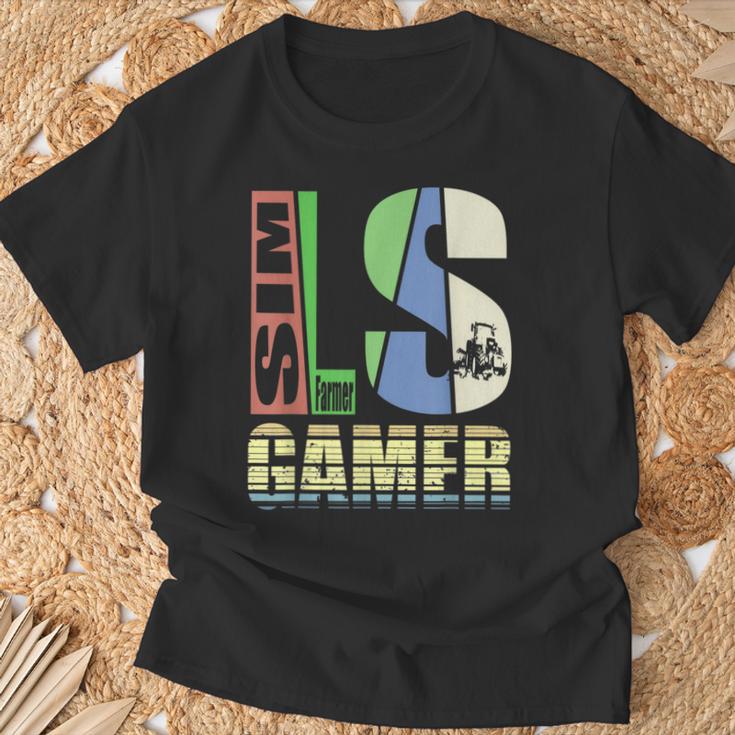 Farm Pc Simulator Tractor Driver Farmers S T-Shirt Geschenke für alte Männer