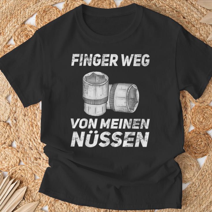 Finger Wegon Mein Nüs Car Mechanic Screwdriver S T-Shirt Geschenke für alte Männer