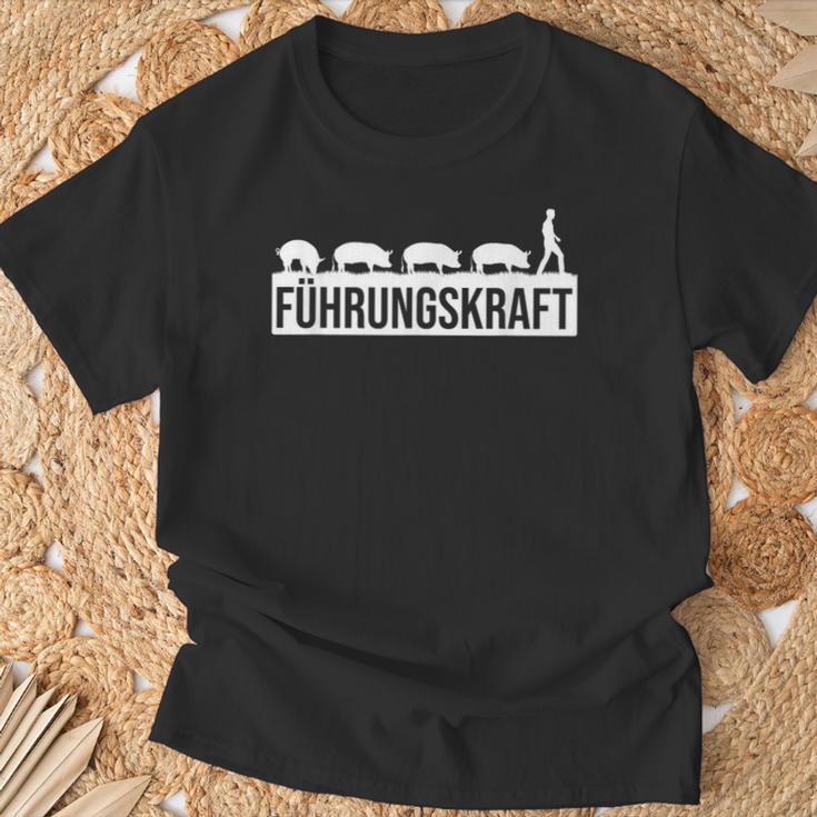 Führkrafton Schweinen Farmers & Farmers T-Shirt Geschenke für alte Männer