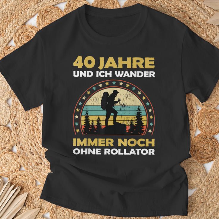 40 Year Old Birthday Mountain & Walking Hiking T-Shirt Geschenke für alte Männer