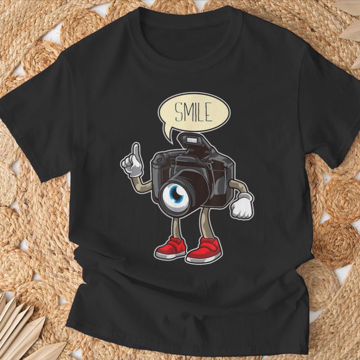 Camera With Cartoon For Children Photography T-Shirt Geschenke für alte Männer