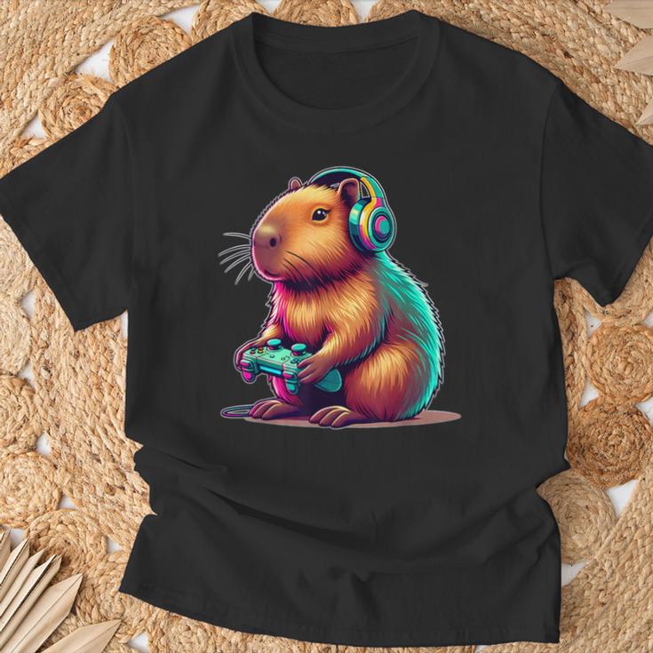 Capybara Gamerideo Games Lovers Capybara T-Shirt Geschenke für alte Männer