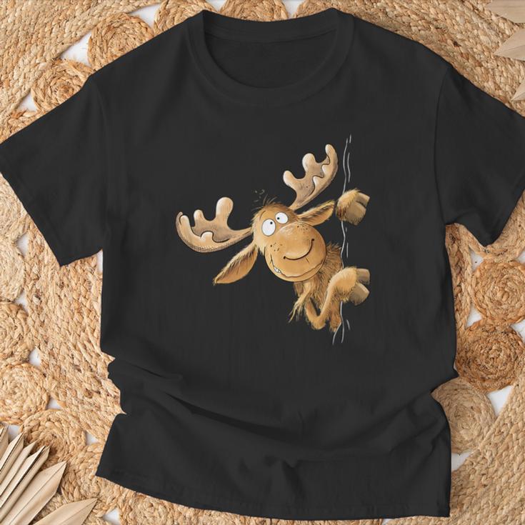 With Cartoon I Elk Wild Animal Motif T-Shirt Geschenke für alte Männer