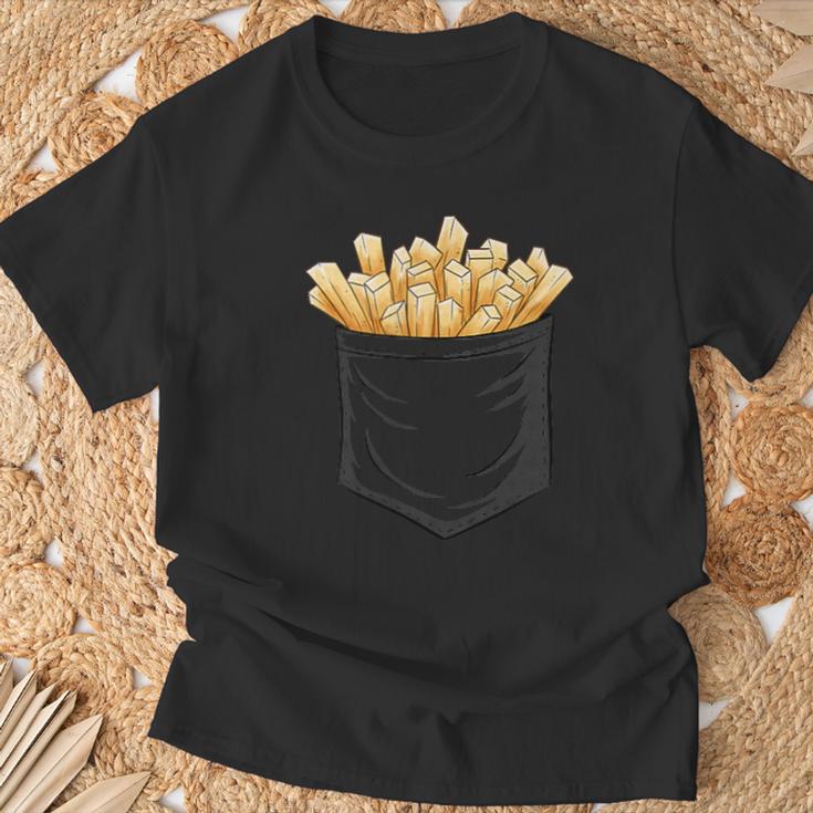 Fries Fast Food Chips In Your Bag T-Shirt Geschenke für alte Männer