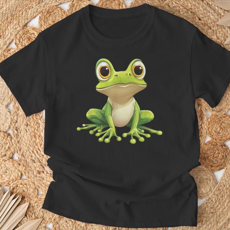 Frog With Big Eyes Frog Motif T-Shirt Geschenke für alte Männer