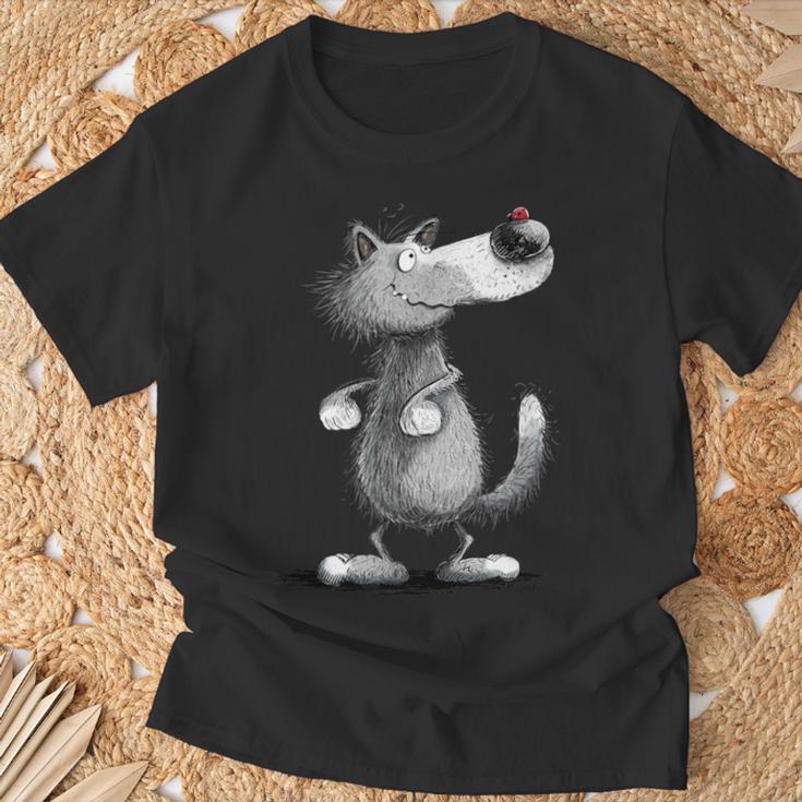 Grey Wolf I Wolves Wild Animal Nature Wolves T-Shirt Geschenke für alte Männer