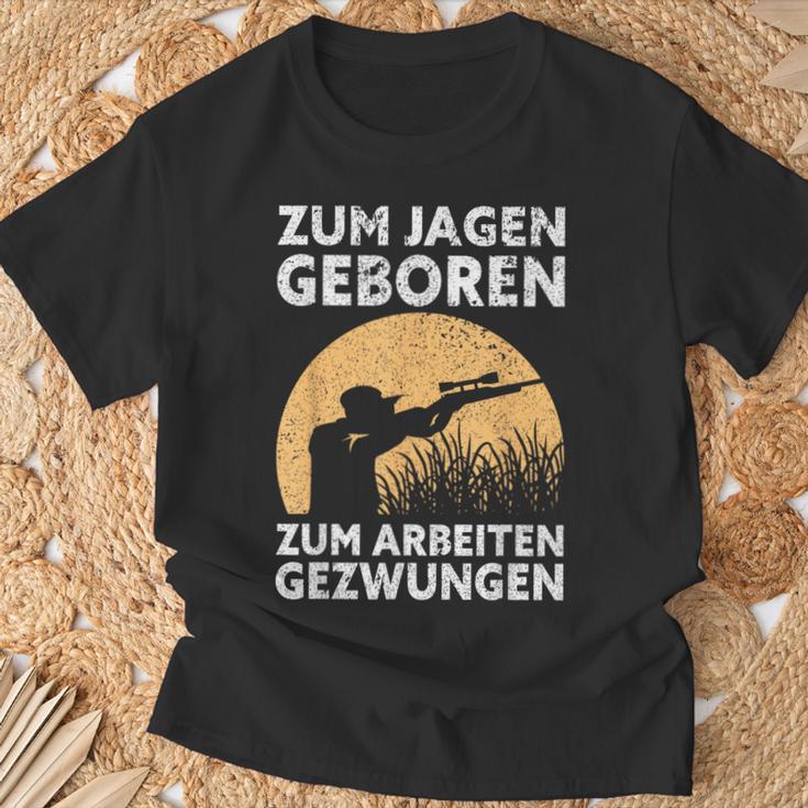 Hunter Zum Jagen Geboren S T-Shirt Geschenke für alte Männer