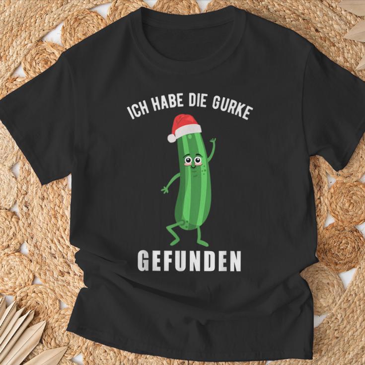 Ich Habe Die Gurke Finden Weihnachtsgurken Sieger T-Shirt Geschenke für alte Männer