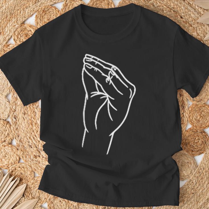 Italian Hand Gesture Italy Italiano T-Shirt Geschenke für alte Männer