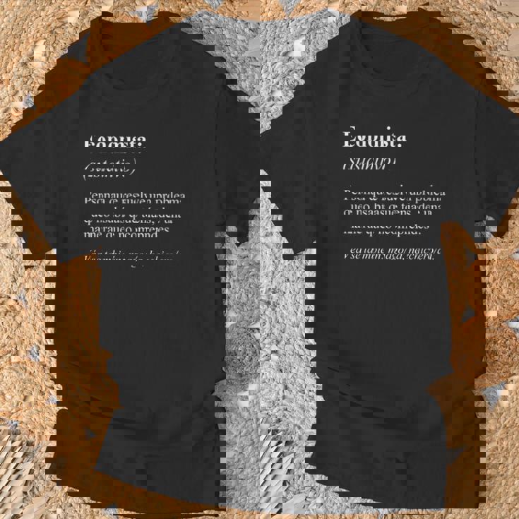 Job Definition Spanish Economista Camiseta unisex Regalos para ancianos