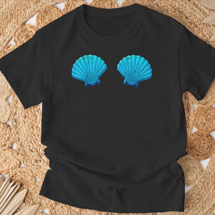 Mermaid Shell Bra Top Festival Shell Party T-Shirt Geschenke für alte Männer