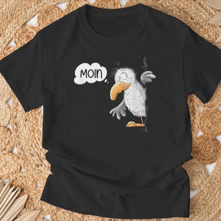 Seagull Cartoon I Sea Bird Animal Motif Moin North Sea T-Shirt Geschenke für alte Männer