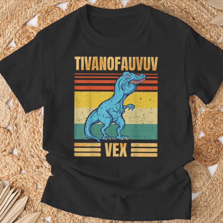 T-Rex Tyrannosaurus Tivanofauvuvex Meme T-Shirt Geschenke für alte Männer