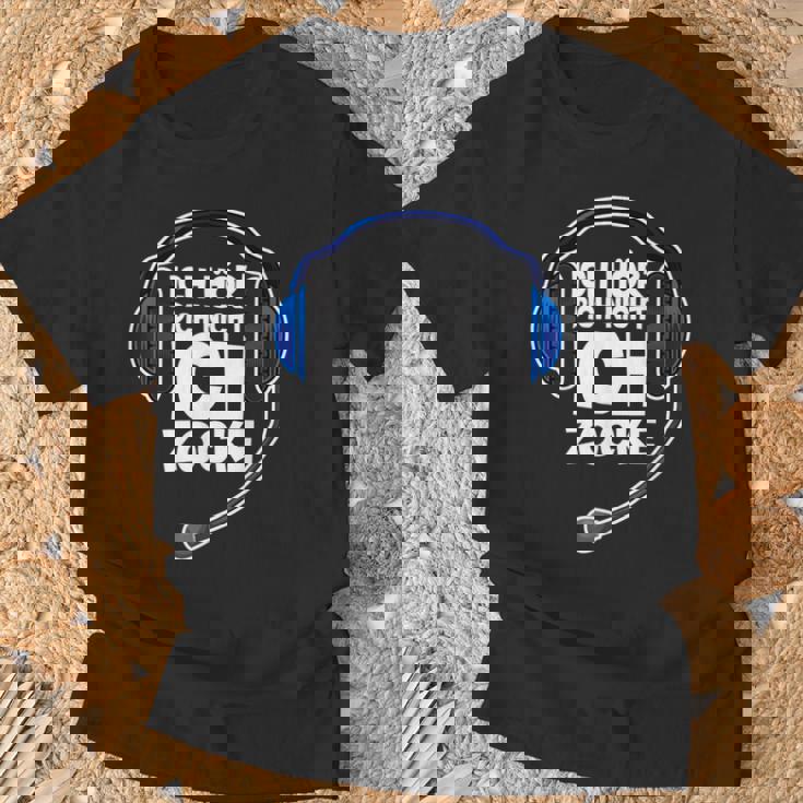 Gaming Ich Hör' Dich Nicht Ich Zocke Ich Hör T-Shirt Geschenke für alte Männer