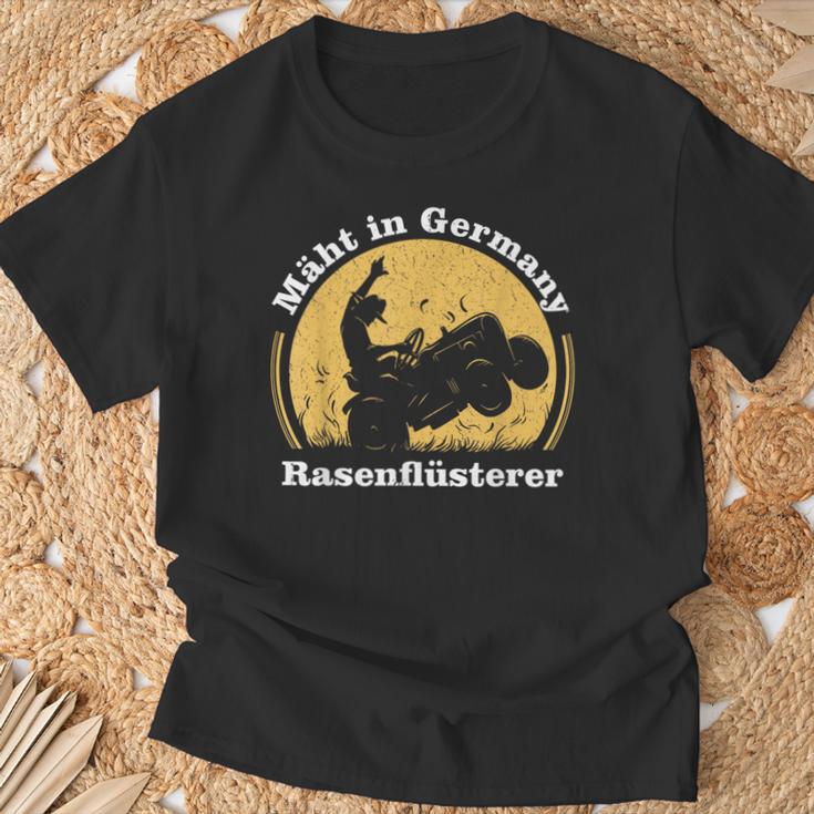 With German Lawnmower Lawn Mowing T-Shirt Geschenke für alte Männer