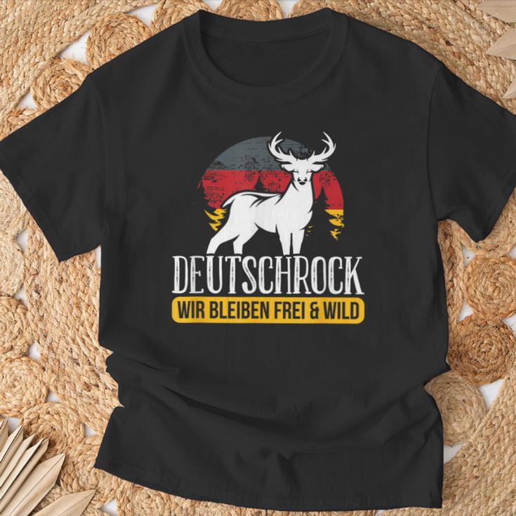 German Rock Wir Bleibfrei & Wild T-Shirt Geschenke für alte Männer