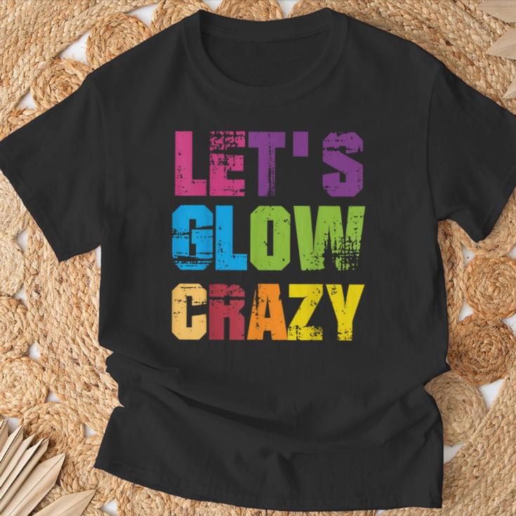 Lets A Glow Crazy Retro Colourful Quote Group Team Tie Dye T-Shirt Geschenke für alte Männer