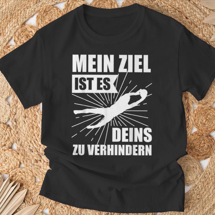 Goalkeeper Goalkeeper Football T-Shirt Geschenke für alte Männer