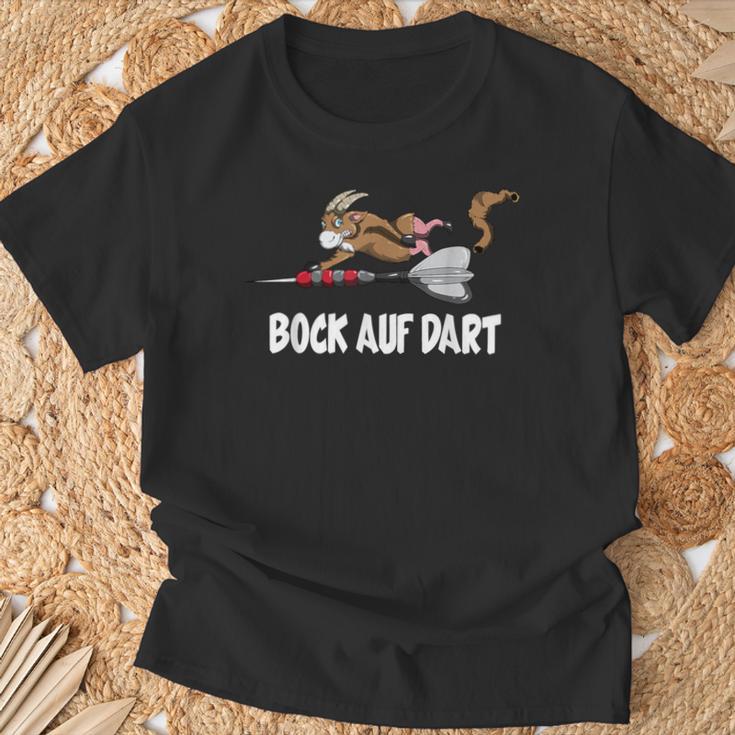 Goat Bock On Dart Game Dart Player T-Shirt Geschenke für alte Männer