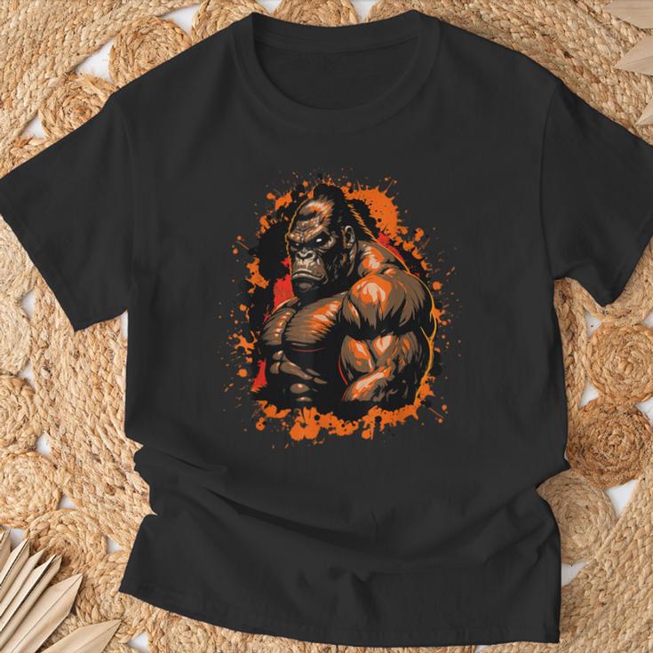 Gorilla Muscle Workout Animal Beast Bodybuilding Gym T-Shirt Geschenke für alte Männer