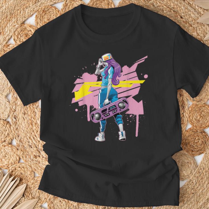 Graffiti Boombox Girls' Hip Hop T-Shirt Geschenke für alte Männer