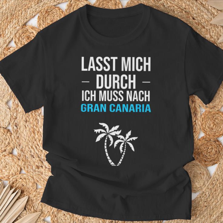 Gran Canaria Canary And Sayings T-Shirt Geschenke für alte Männer