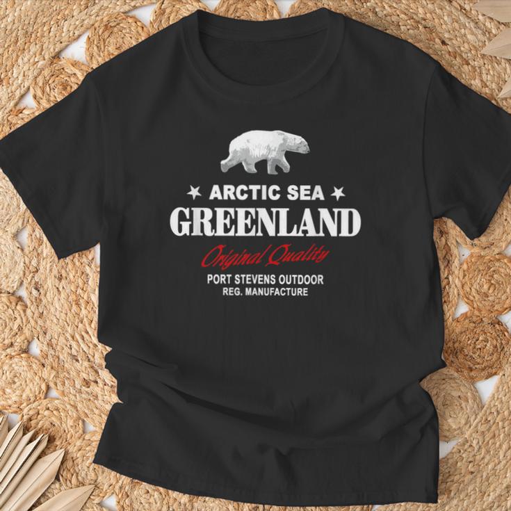 Greenland Polar Bear T-Shirt Geschenke für alte Männer