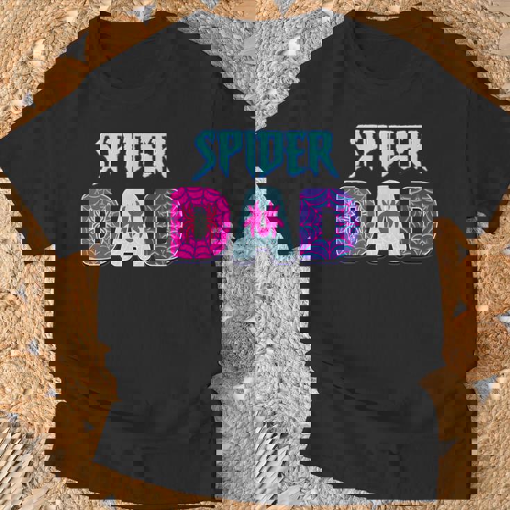 Groovy Spider Dad Matching Family Birthday Girl Party T-Shirt Gifts for Old Men