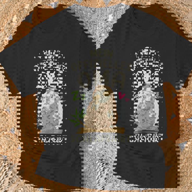 Großmutter & 2 Enkel Offizielles Oma Schlaf Faultier T-Shirt Geschenke für alte Männer