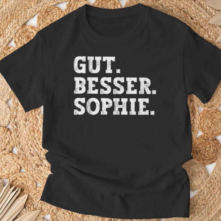 Gut Besser Sophie Saying First Name Sophie T-Shirt Geschenke für alte Männer