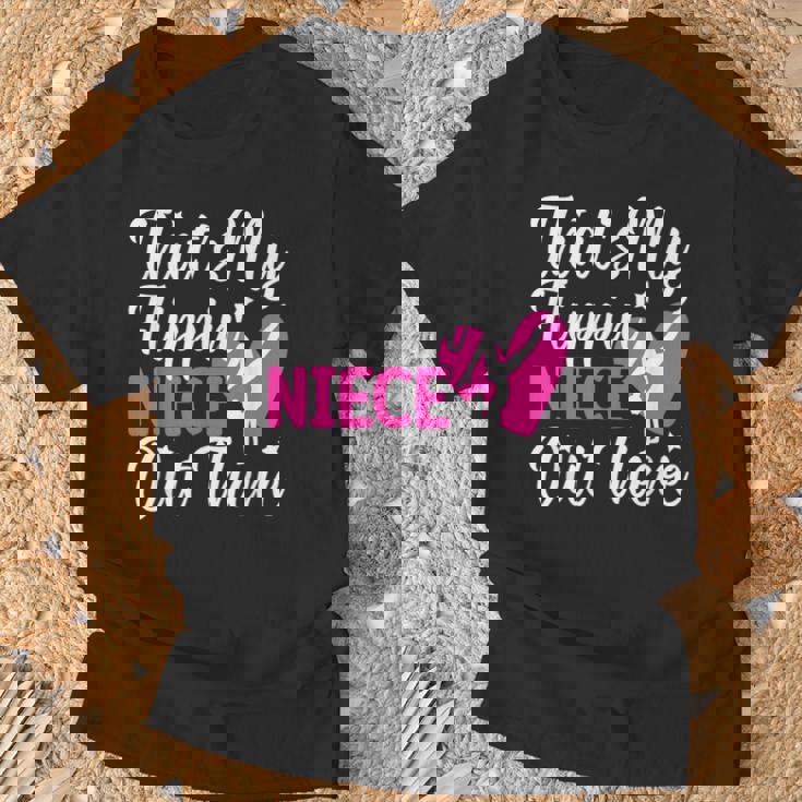 Gymnastics Aunt Proud Aunt Of A Gymnast Auntie T-Shirt Gifts for Old Men
