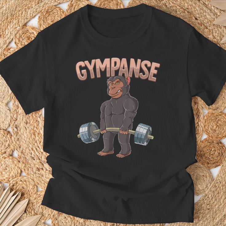 Gympanse Bodybuilding Fitness Gym T-Shirt Geschenke für alte Männer