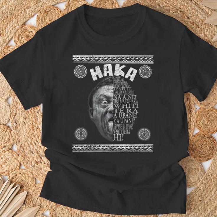 Haka Fans Maori Warrior New Zealand Rugby T-Shirt Geschenke für alte Männer